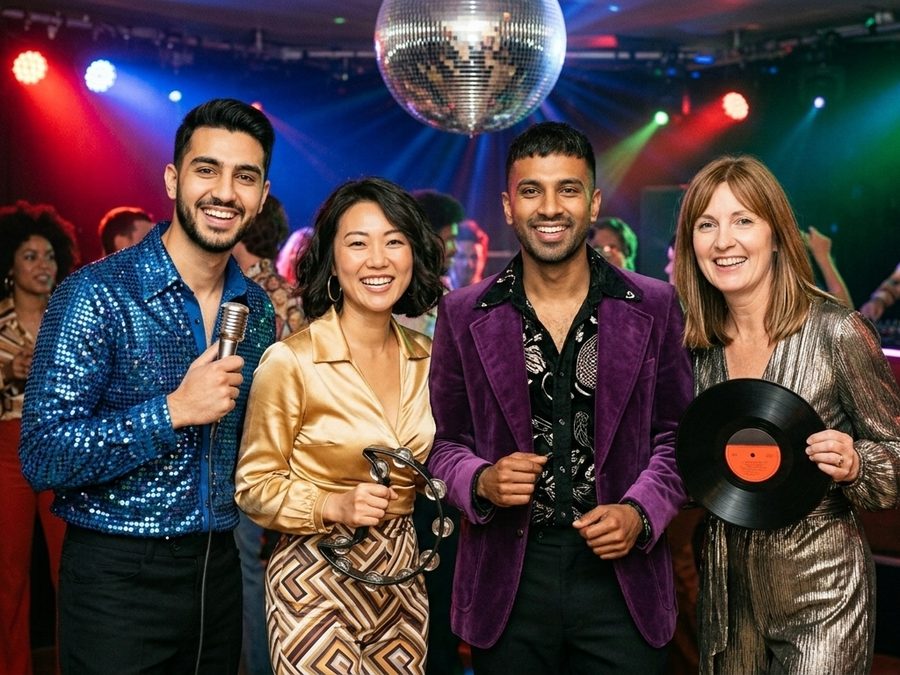 Exemple de thème IA : soirée disco
