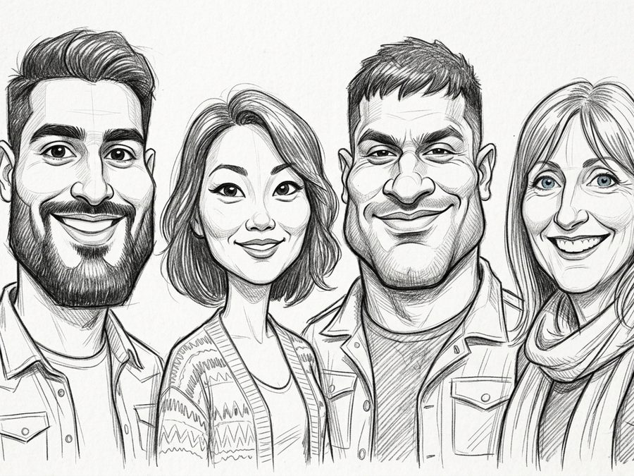 Exemple de thème IA : croquis crayon