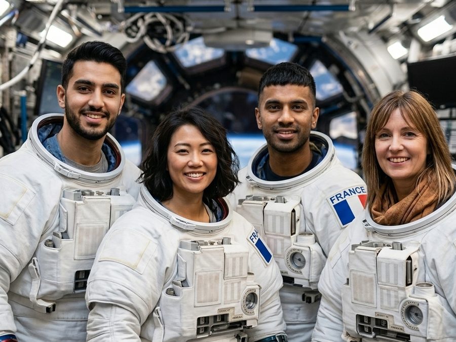 Exemple de thème IA : astronaute